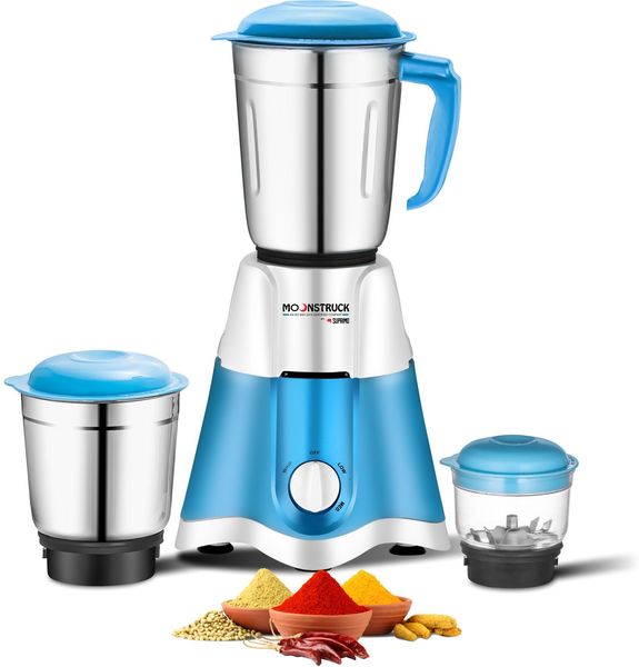 Buy Moonstruck By Suprimo Star Blue Powerful 750 Watt Mixer Grinder 3 Jars,Blue on EMI