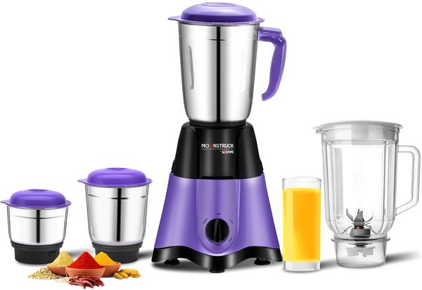 Buy Moonstruck By Suprimo Powerful 750 Watt Star Purple 4 Jar Mixer Grinder Purple on EMI