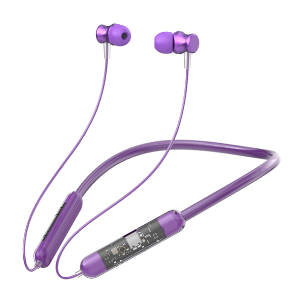 Buy Tecsox Tecband Verve 300 Wireles Neckband|30H Playback| IPX 5 | Boom Bass Bluetooth Headset (Purple, in The Ear) on EMI