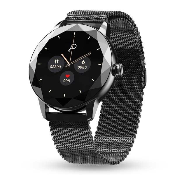 Buy Pebble Vienna Bluetooth Calling Smart Watch with 1.27 Inch Full Touch Display, Classic Black on EMI