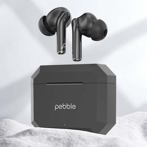 Buy Pebble Glory Buds Truly Wireless Earbuds with Active Noice Cancellation and Upto 20 Hours Playtime, Black on EMI