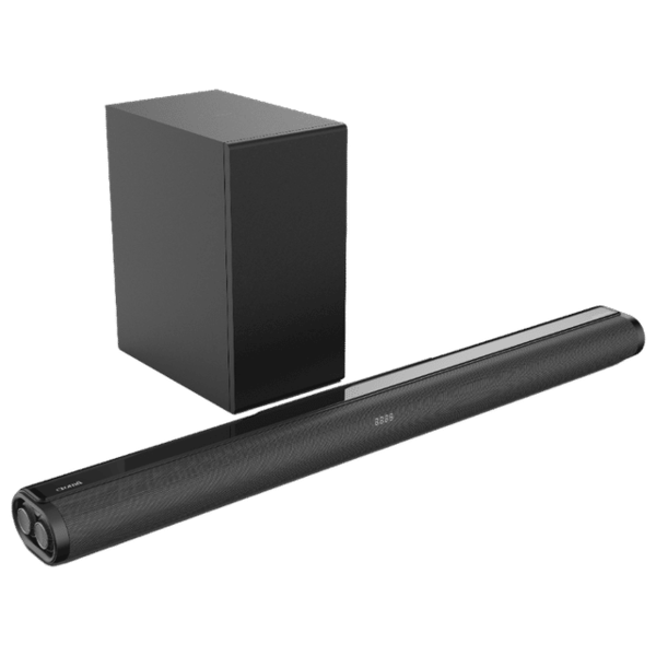 Buy Croma 180W Bluetooth Soundbar with Remote (Dolby Audio, 2.1 Channel, Black) - A TATA Product on EMI
