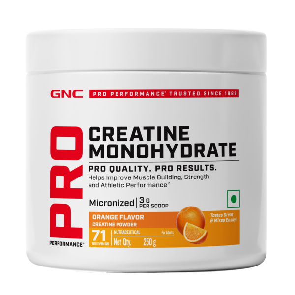 Buy GNC Pro Performance Creatine Monohydrate | 250 gm | Orange on EMI