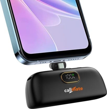 Buy Callmate 5000 mAh 23 W Nano Pocket Size Power Bank (Black, Type-C, Lithium-ion, Fast Charging, Power Delivery 3.0, Quick Charge 3.0 for Mobile, Earbuds, Smartwatch, Speaker, Tablet, Trimmer) on EMI