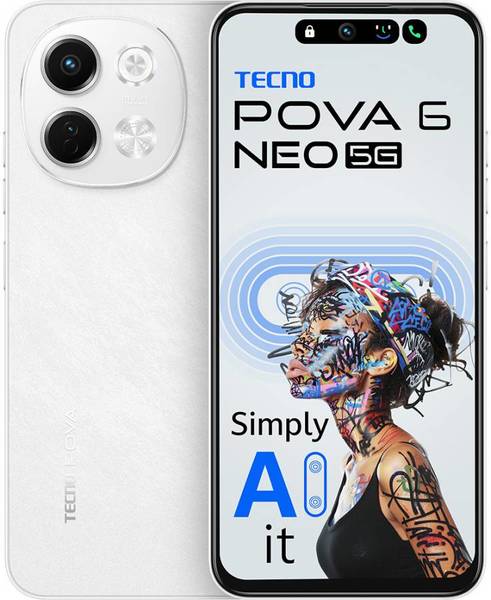 Buy Tecno Pova 6 Neo (Aurora Cloud, 128 GB)  (6 GB RAM) on EMI