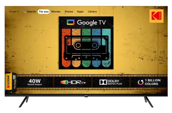 Buy KODAK CAPRO Series 139 cm (55 inches) 4K Ultra HD LED Google TV 55CAPROGT5014 (Black) on EMI