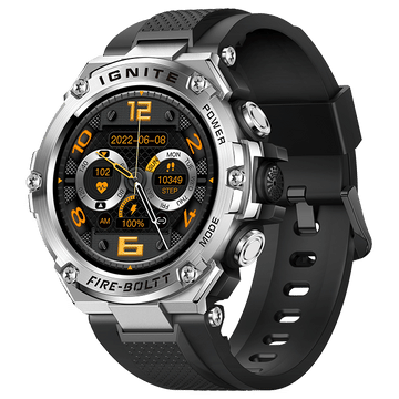 Buy Fire-Boltt Assault Bluetooth Calling Smart Watch, 1.5 inches Display, Inbuilt compass, 150+ sports modes, Intelligent Reminders, 600mAh Battery (Silver Black) on EMI