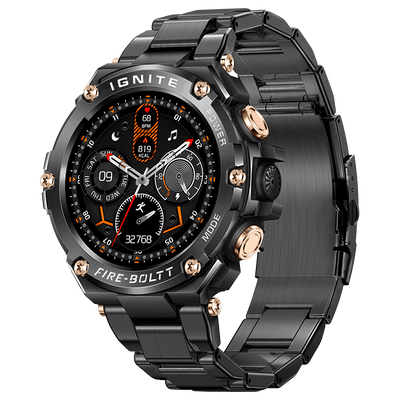 Buy Fire-Boltt Assault Bluetooth Calling Smart Watch, 1.5 inches Display, Inbuilt compass, 150+ sports modes, Intelligent Reminders, 600mAh Battery (Black Steel) on EMI
