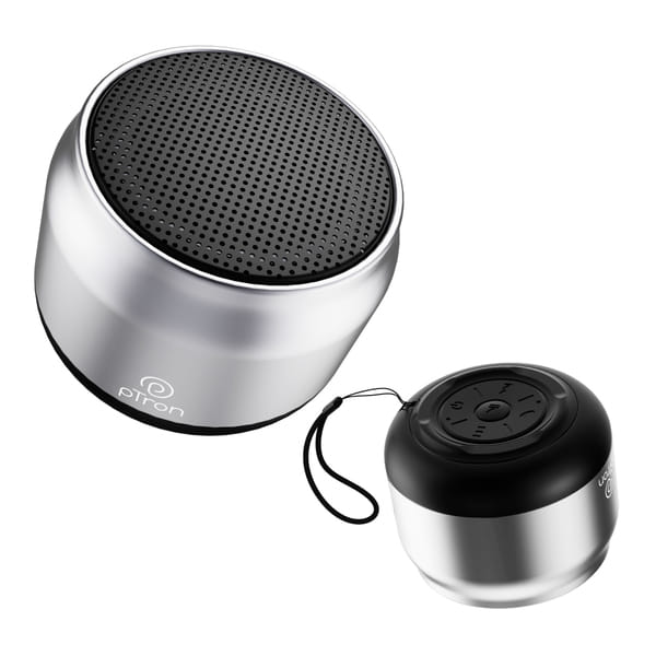 Buy pTron Fusion Hook v2 BT Speaker (Silver) on EMI