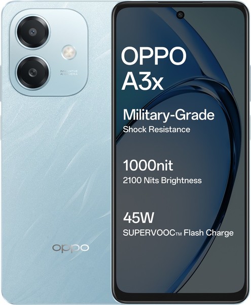 Buy OPPO A3x (Ocean Blue, 64 GB)  (4 GB RAM) on EMI