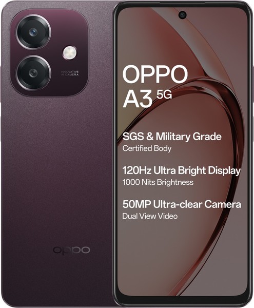 Buy OPPO A3 5G (Nebula Red, 128 GB)  (6 GB RAM) on EMI