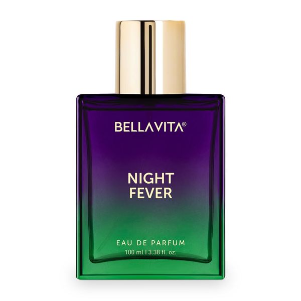 Buy BELLAVITA Night Fever Eau De Parfum Perfume with Bergamot Mandarin, Peach, Musk and Vanilla|Premium, Long Lasting Fruity Fragrance for Men & Women, 100 ML on EMI