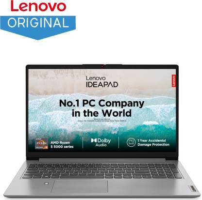 Buy Lenovo BSIN IdeaPad Silm 1 Laptop (AMD Ryzen R5-5500U/8 GB RAM/512 GB SSD/AMD Radeon Graphics/Widnows 11/MSO/FHD) 39.62 cm (15.6 inch)(494267961) on EMI