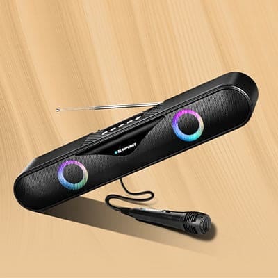 Buy BLAUPUNKT SBA20 KONCERT Bluetooth Party soundbar with Karaoke MIC on EMI