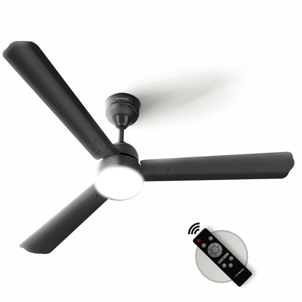 Buy Longway Luminair 1200 mm BLDC Ceiling Fan with Remote Control | BEE 5 Star Rated Energy Efficient | Ultra High Speed 3 Blade Anti-Dust Decorative Ceiling Fan | 5 Years Warranty (Smoked Brown, Pack of 1) on EMI