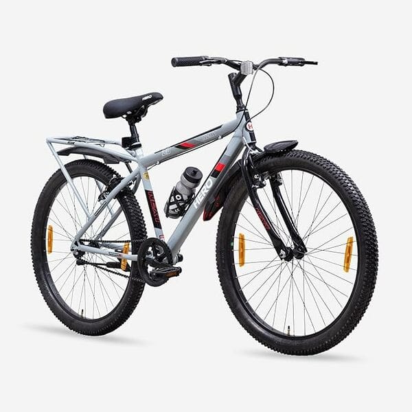 Buy HERO Next 26 T Mountain Cycle (Single Speed, Grey, Red, Rigid) on EMI