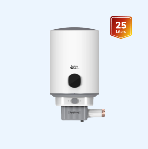 Buy Symphony Soul Hair Fall Control Geyser with PUROPOD 9-Layer Advanced Water Filtration Technology (25L, White & Grey) on EMI