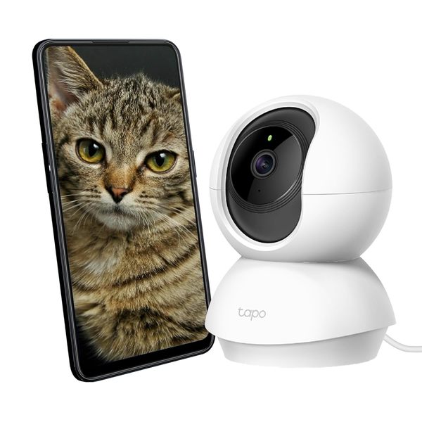Buy Tapo TP-Link C210 360 3MP Full HD 2304 x 1296P Video Pan/Tilt Smart Wi-Fi Security Camera, Alexa Enabled, 2-Way Audio, Night Vision, Motion Detection, Indoor CCTV White on EMI