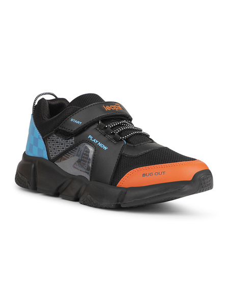 Buy Liberty Leap7x POLAR-50 Black Sports Running Shoes For Kids on EMI
