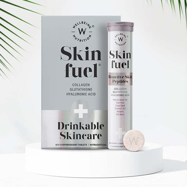Buy Wellbeing Nutrition Skin Fuel - Nutritional Effervescent Skin Tablets, 15 tabs on EMI