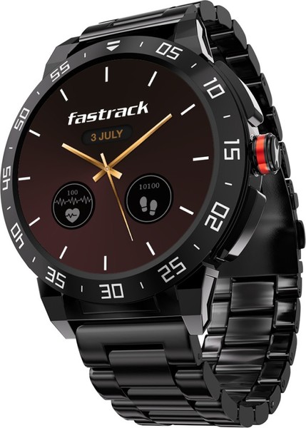 Buy Fastrack Magnus FX3 Bluetooth Calling Smartwatch (Black)  (Steel Strap, Free Size) on EMI