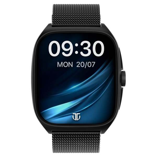 Buy Titan Evolution 4.6 cm Curved AMOLED Display, 390x450 Resolution, Cutting Edge Design Aluminium Case Bluetooth Calling (Black) on EMI