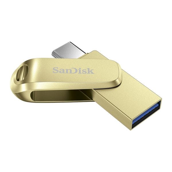Buy SanDisk Ultra Dual Drive Luxe Type C, Gold, 064GB, Up to 400MB/s Transfer Speed, USB 3.2 Gen 1, 5 Y Warranty on EMI