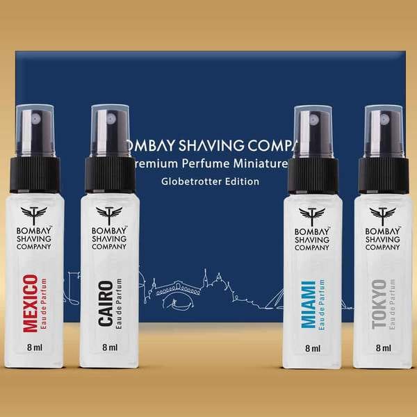 Buy Bombay Shaving company Globetrotter Perfume Kit for Men, 4 x 8ml on EMI