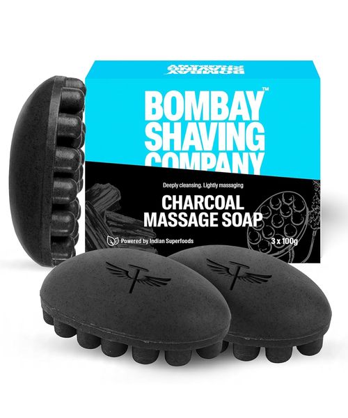 Buy Bombay Shaving company Charcoal Massage Soap (Pack of 3) on EMI