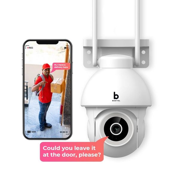 Buy Beetel Airtel 4MP 3X Zoom QHD Wi-Fi CCTV Home Security Outdoor Camera|360 Pan Tilt|2-Way Talk|Motion Alert/Tracking|Night Vision|SD Card(Upto 256 GB),Alexa & Google Assnt|Onvif|CCO4 on EMI
