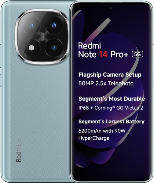Buy Redmi Note 14 Pro+ 5G Spectre Blue (12GB RAM 512GB ROM) on EMI