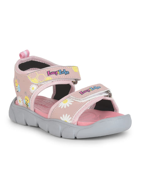 Buy Liberty Lucy&Luke FLYNN-41 Kids Pink Casual Velcro Sandal on EMI