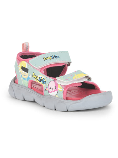 Buy Liberty Lucy&Luke FLYNN-42 Kids Pink Casual Velcro Sandal on EMI