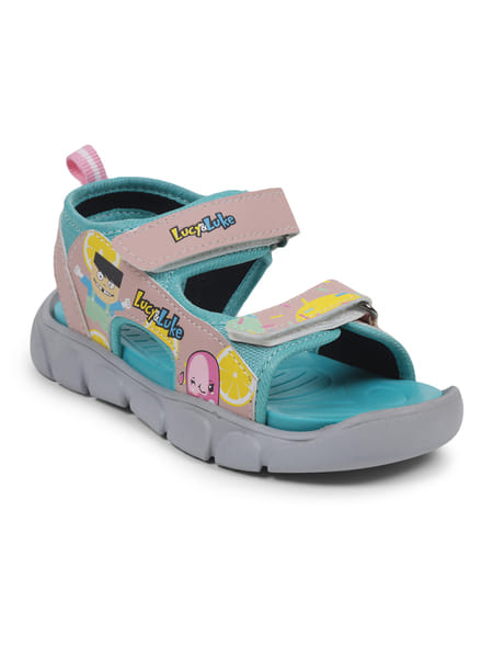 Buy Liberty Lucy&Luke FLYNN-42 Kids Sea Green Casual Velcro Sandal on EMI