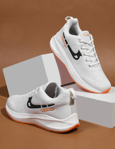 Buy TURNX Men's Sports Shoes Running Shoes HECTOR, White-Orange on EMI