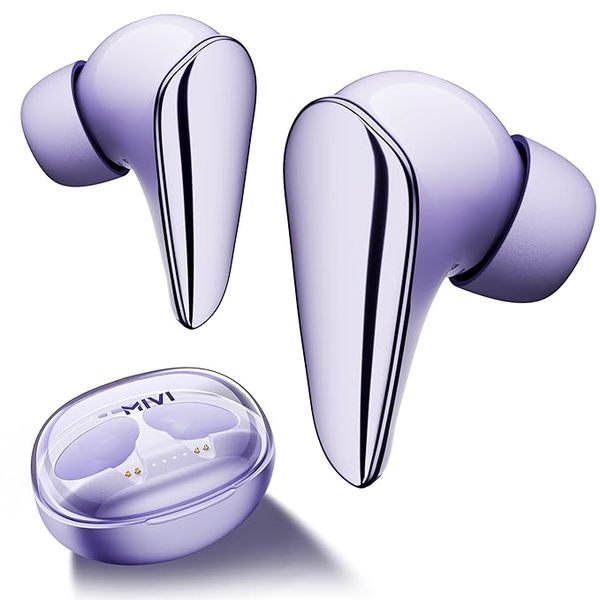 Buy Mivi DuoPods i7 Earbuds - Step into The 3rd Dimension of Sound with 3D Soundstage, High Fidelity Drivers, Advanced Audio Codec for Lossless Audio, etc. (Lolite Lavender) on EMI