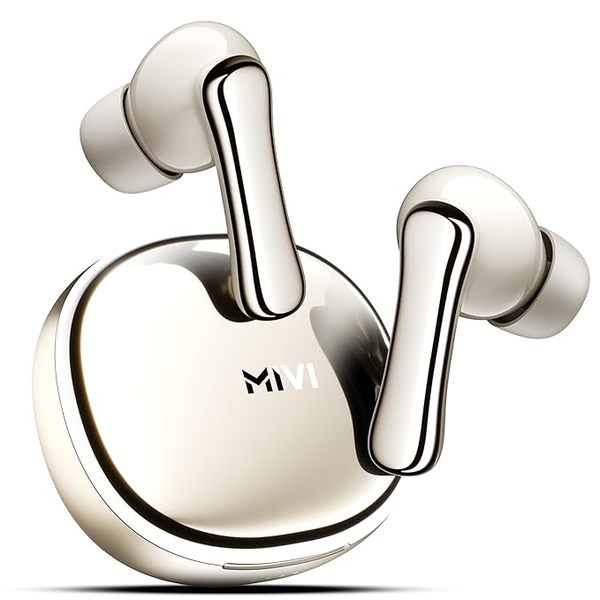 Buy Mivi DuoPods i7 Earbuds - Step into The 3rd Dimension of Sound with 3D Soundstage, High Fidelity Drivers, Advanced Audio Codec for Lossless Audio, etc. (Topaz White) on EMI