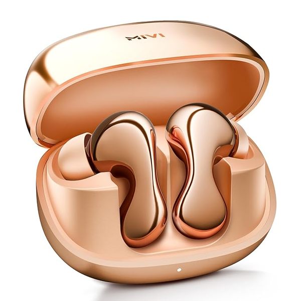 Buy Mivi SuperPods Immersio, True Wireless Earbuds, Dolby Audio, 3D Soundstage, 60H Playtime, AI ENC, BT v5.4 Earbuds (Reflective peach) on EMI