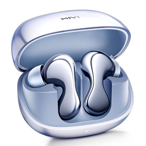 Buy Mivi SuperPods Immersio, True Wireless Earbuds, Dolby Audio, 3D Soundstage, 60H Playtime, AI ENC, BT v5.4 Earbuds (Crystalline Blue) on EMI