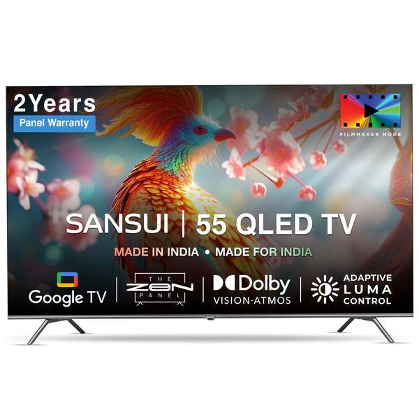 Buy Sansui 140 cm 55 inches QLED 4K Google TV on EMI