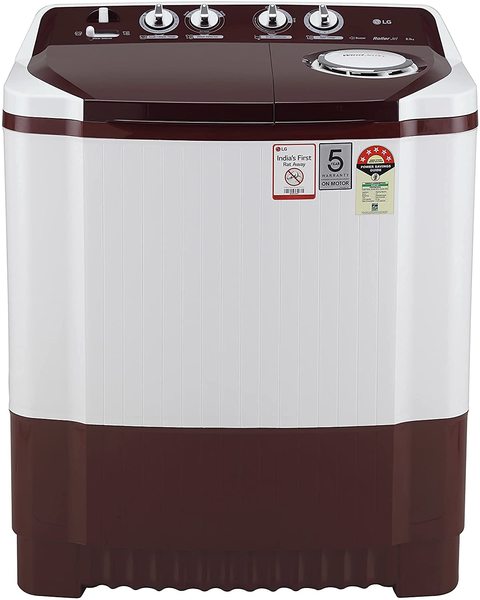 Buy LG 8 Kg Semi Automatic Top LoadWashing Machine, White P8035SRAH on EMI