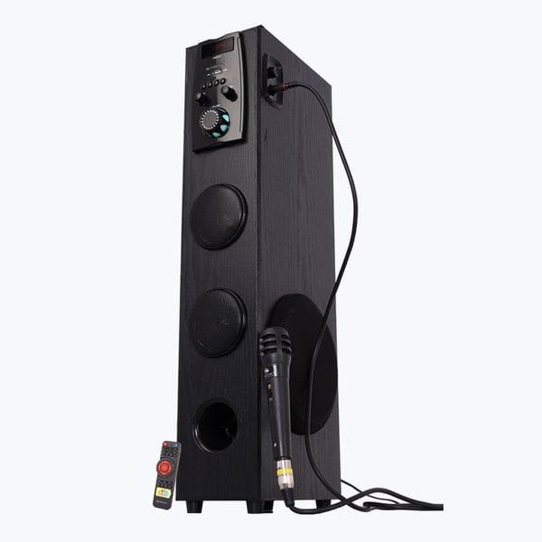 Buy ZEBRONICS Zeb-Impact 50W Tower Speaker with Wireless BT/USB/FM/AUX and Wired Mic on EMI