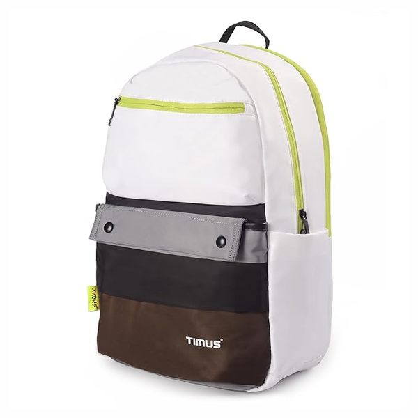 Buy Timus Sydney Polyester 28L White Casual Backpack | Men and Women | Travel Backpack | Laptop Backpack on EMI