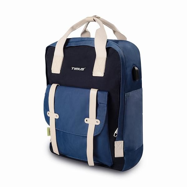 Buy Timus Miami Polyester 21L Blue Casual Backpack | For Men and Women | College Office Travel Backpack | Laptop Backpack on EMI