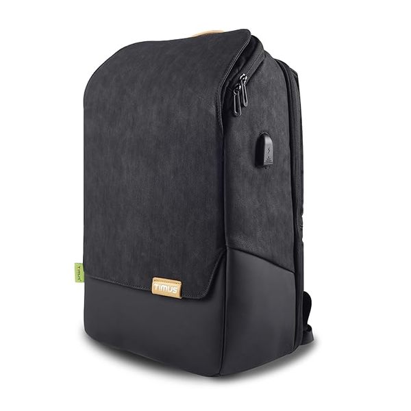 Buy Timus Magnet Standard Black Backpack |Laptop Bagpack with Trolley Sleeve | Water-Resistant 22L Minimalistic Travel Backpack Man | High-Grade Polyester Laptop Bag for Travelling on EMI