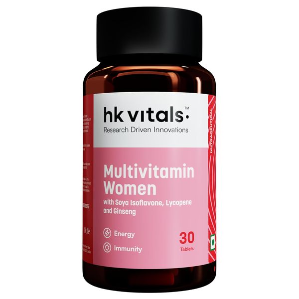 Buy HealthKart hk vitals Multivitamin For Women (30 Tablets) |With Zinc, Vitamin C, Vitamin D, Multiminerals & Ginseng Extract on EMI