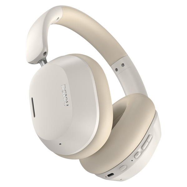 Buy Noise Airwave Max 5 Wireless Headphones with High-Fidelity Acoustics, Adaptive Hybrid ANC, 80 Hours of Playtime, Spatial Audio, Dual Pairing (Calm Beige) on EMI
