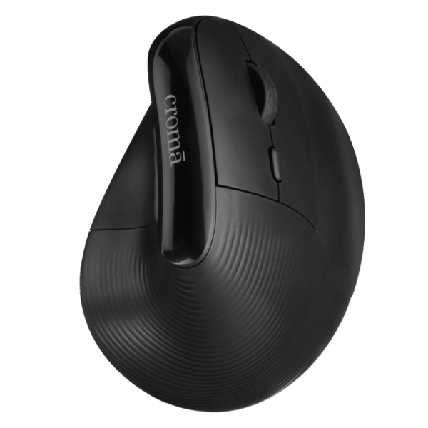 Buy Croma Wireless Mouse with Ergonomics Design (4000 DPI Adjustable, 6 Buttons, Black) on EMI