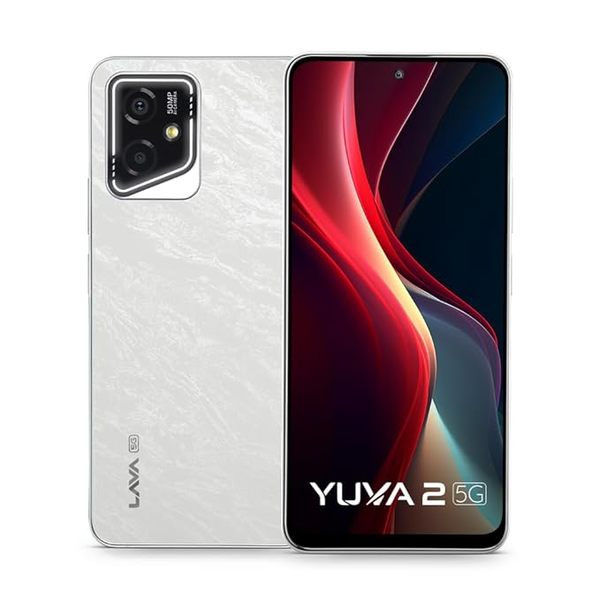 Buy Lava Yuva 2 5G (Marble White, 4 GB RAM, 128 GB Storage) on EMI