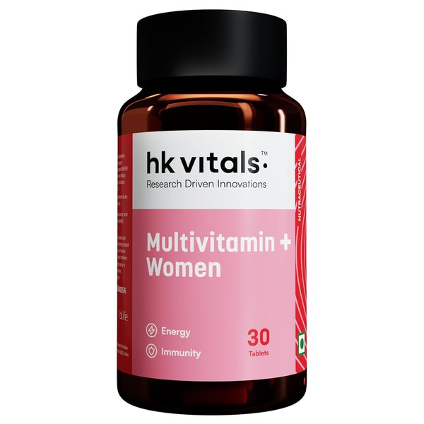 Buy Healthkart hk vitals Multivitamin Plus Women (30 Tablets) | Daily Multivitamin for Women | For Energy, Joints, Skin & Hair on EMI
